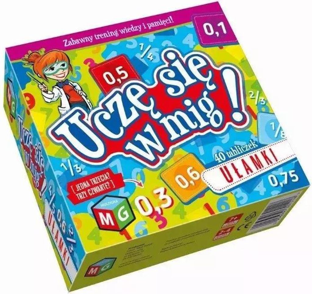 Multigra – Spiel „Ich lerne im Handumdrehen“ – Brüche für Kinder