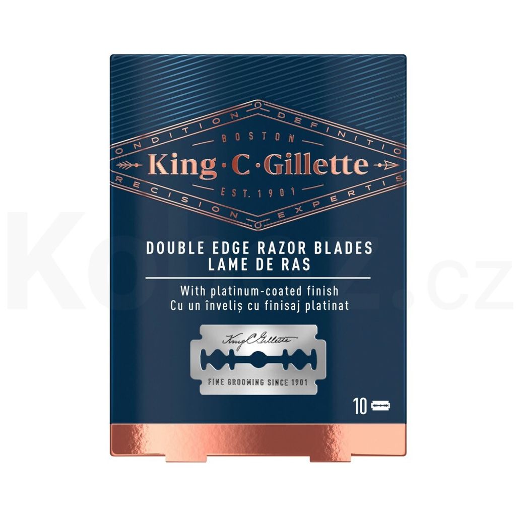King C. Gillette Double Edge Razor Blades náhradní žiletky Obrázek produktu 1