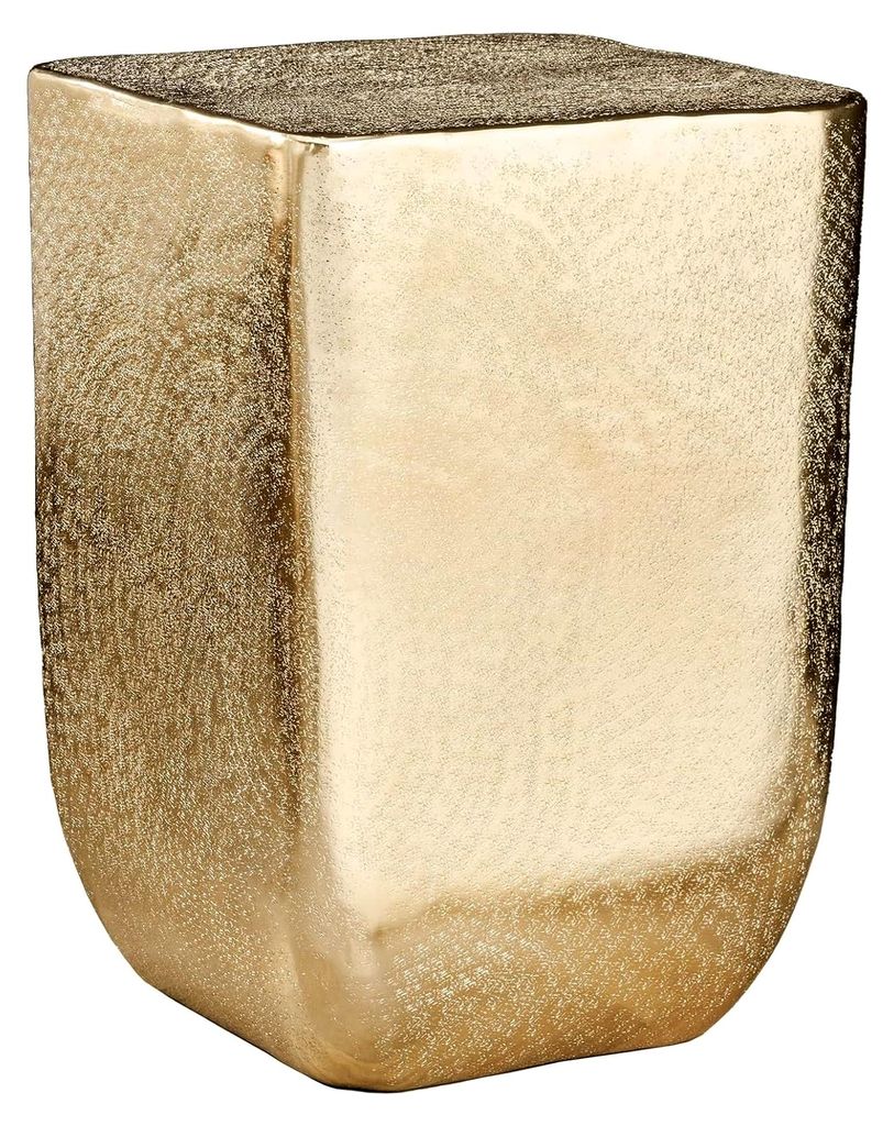 Design Beistelltisch Unit 45cm Gold Hammerschlag Handmade