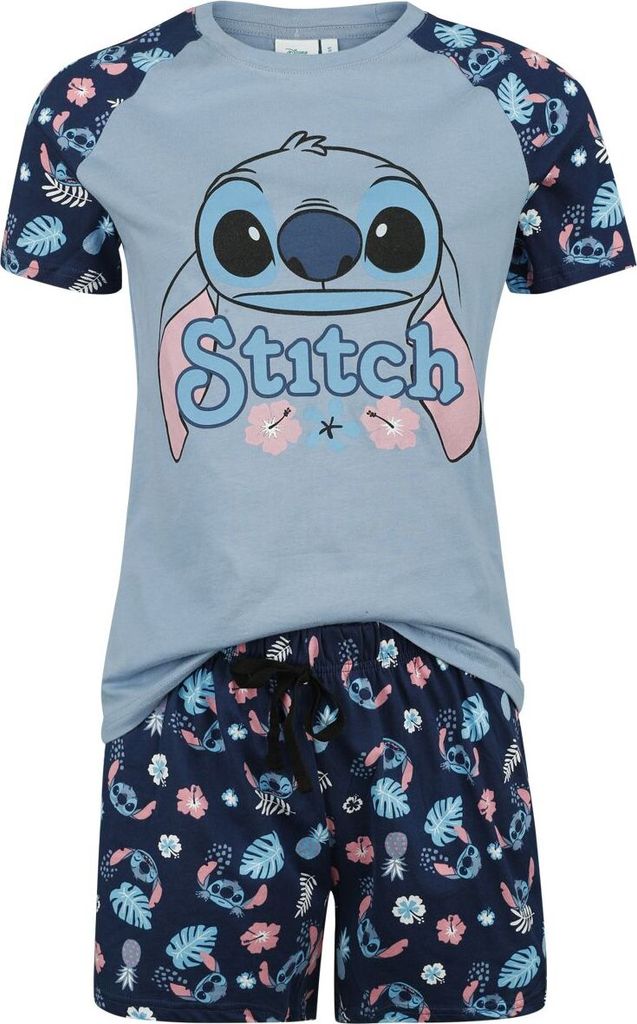 Lilo & Stitch Schlafanzug Damen Weird But Cute blau XL