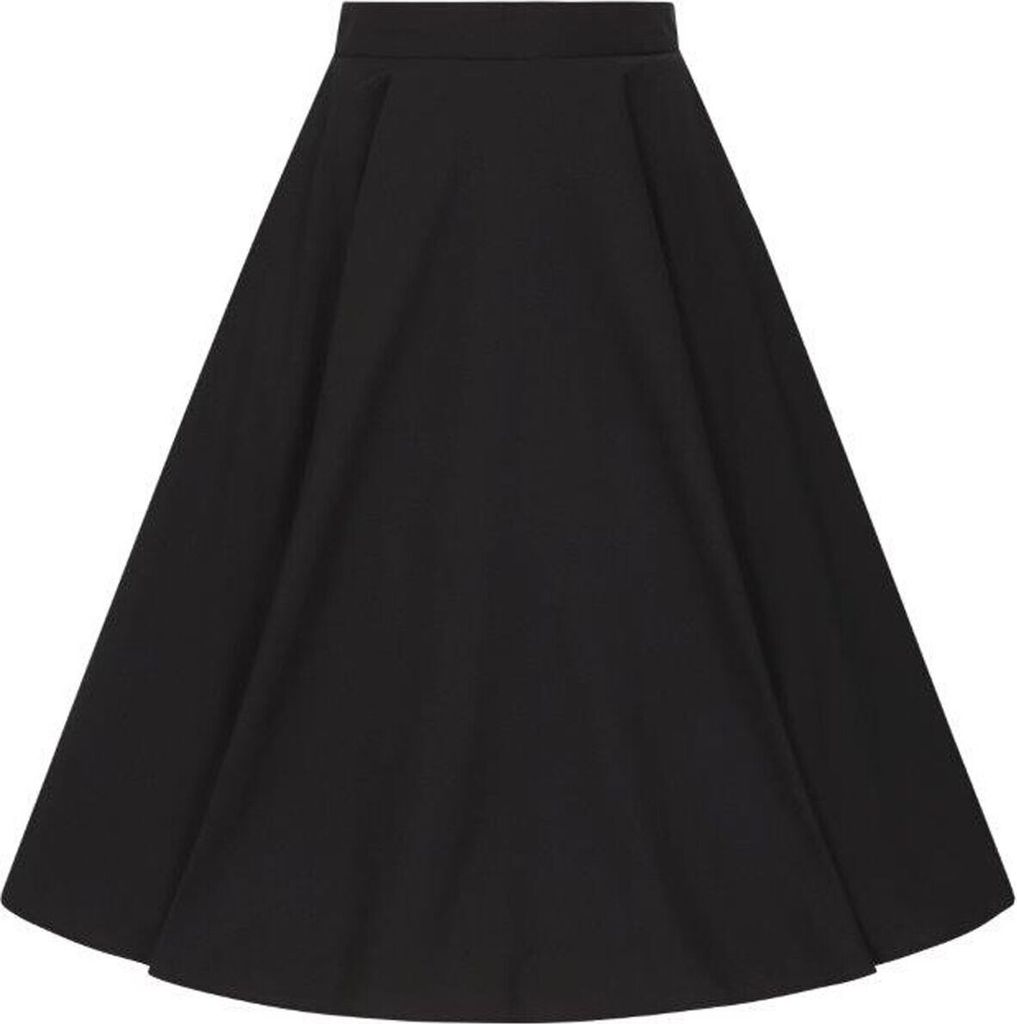 Hell Bunny Mittellanger Rock Damen Abi 50s Skirt schwarz 3XL