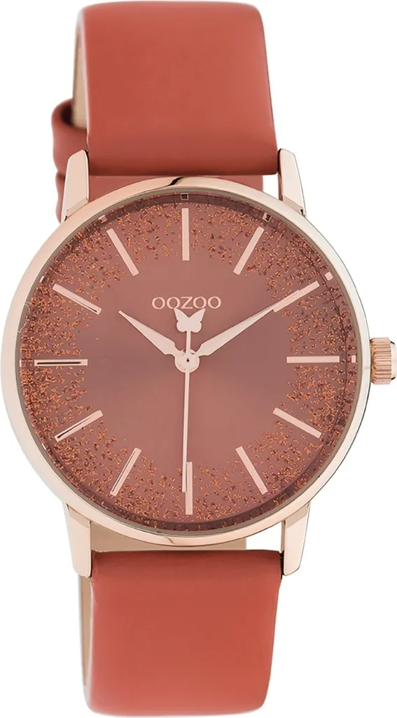 Oozoo orologio da polso in pelle rossa C10934 Orologi da donna analogici al quarzo UOC10934