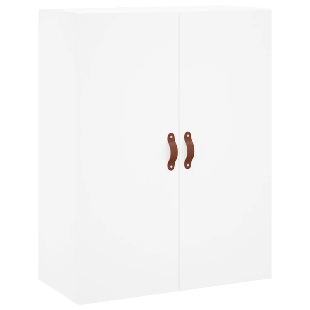 Armadio a Muro 69,5x34x90 cm in Legno Bianco | Mobile Robusto