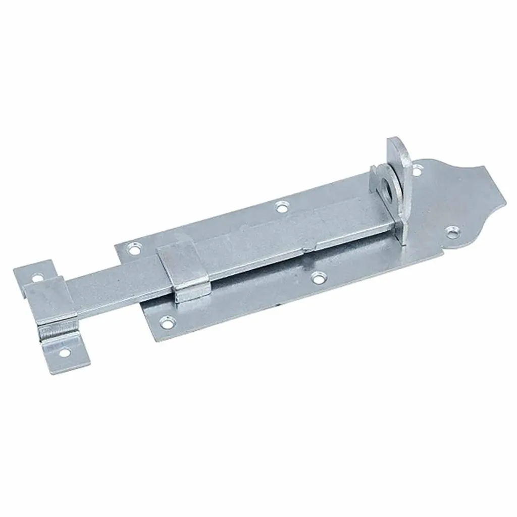 Cadenas à glissière plat 180mm zingué bleu contre la corrosion des portes