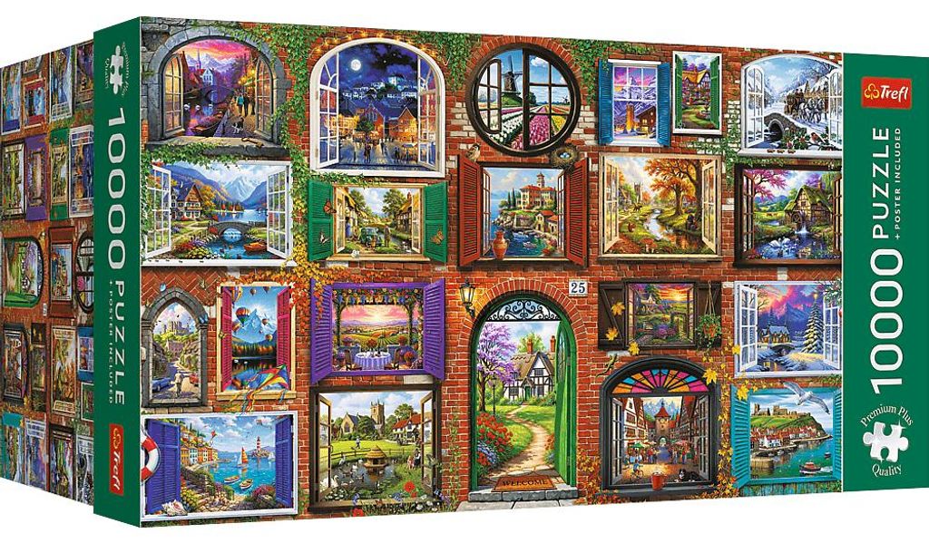 Puzzle 10000 elementów Windows of the Seasons Trefl (10 x Zdjęcie produktu 