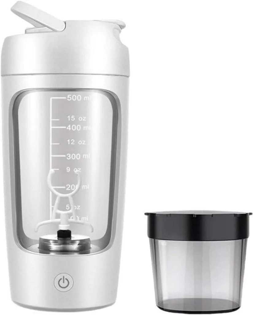 Gobelet de sport motorisé et shaker électrique pour poudres fitness