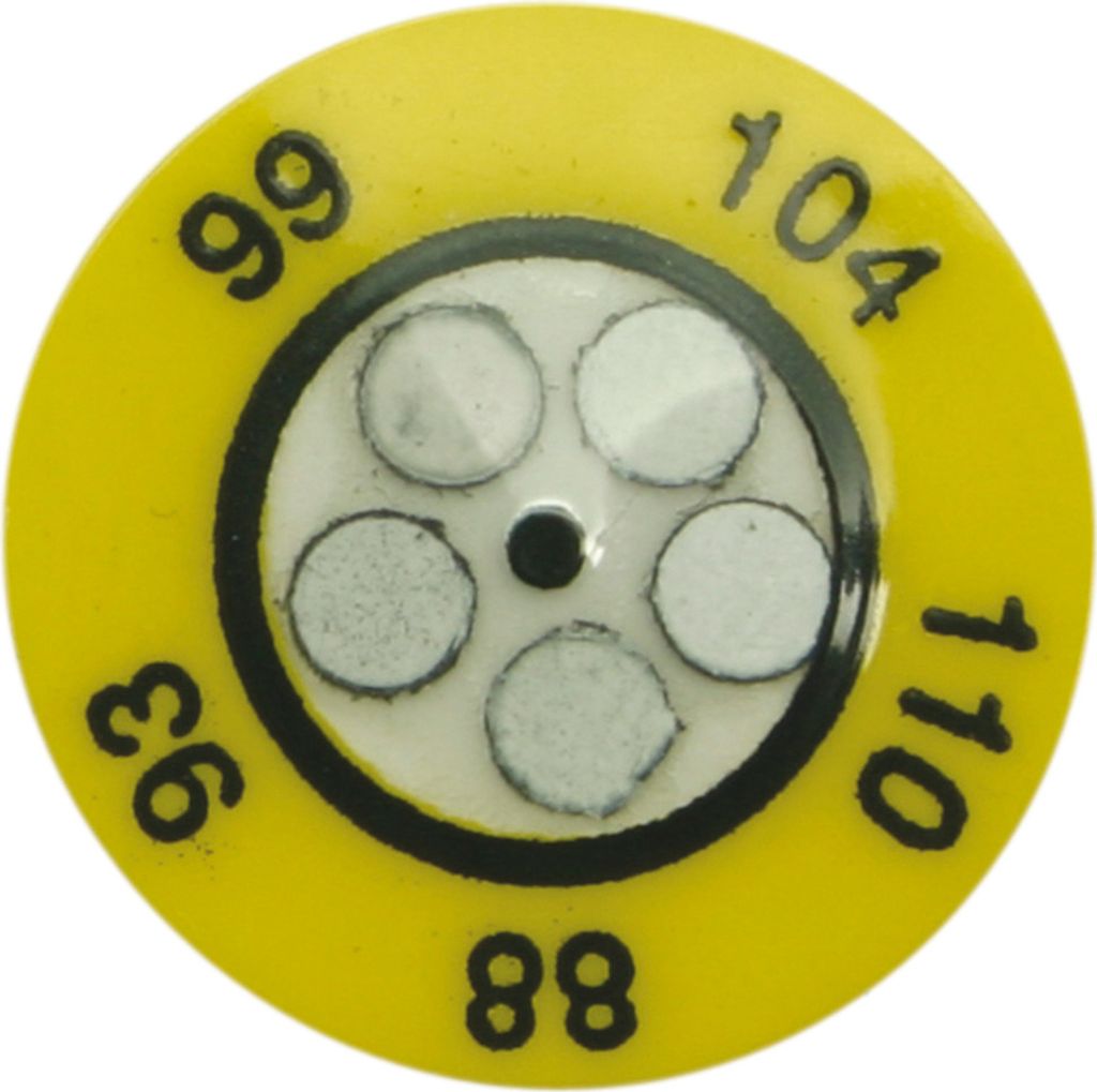 WETEC Temperaturmesspunkte, 116/121/127/132/138 °C 125-2001 (Pack à 10 Stück)
