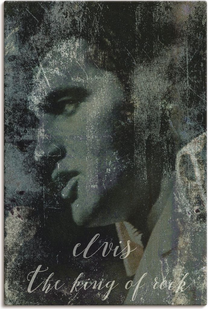 ARTland Leinwandbild Elvis the King Größe: 40x60 cm