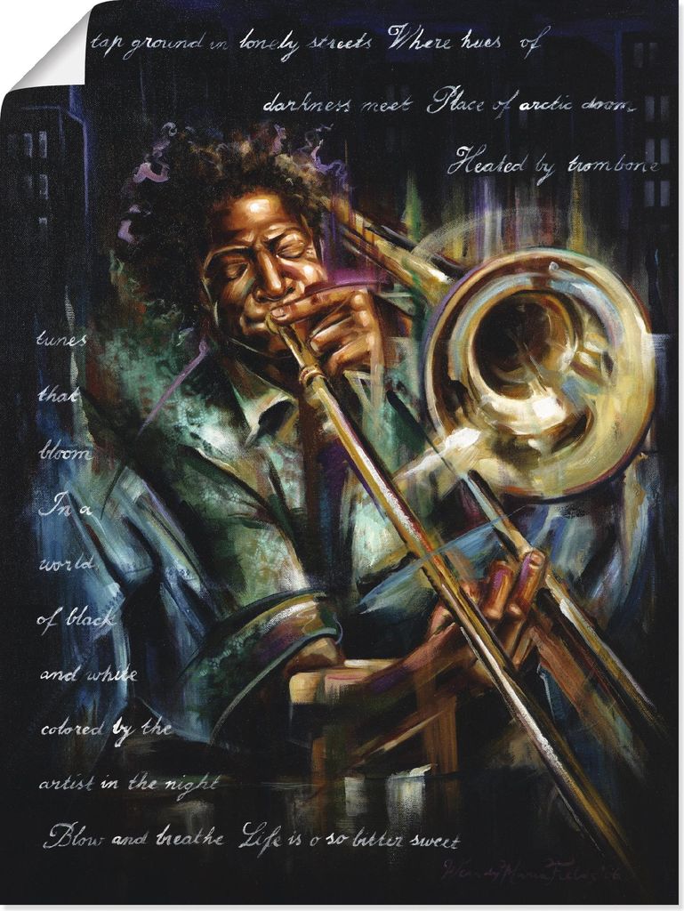 ARTland Poster Posaunen Melodien Größe: 45x60 cm