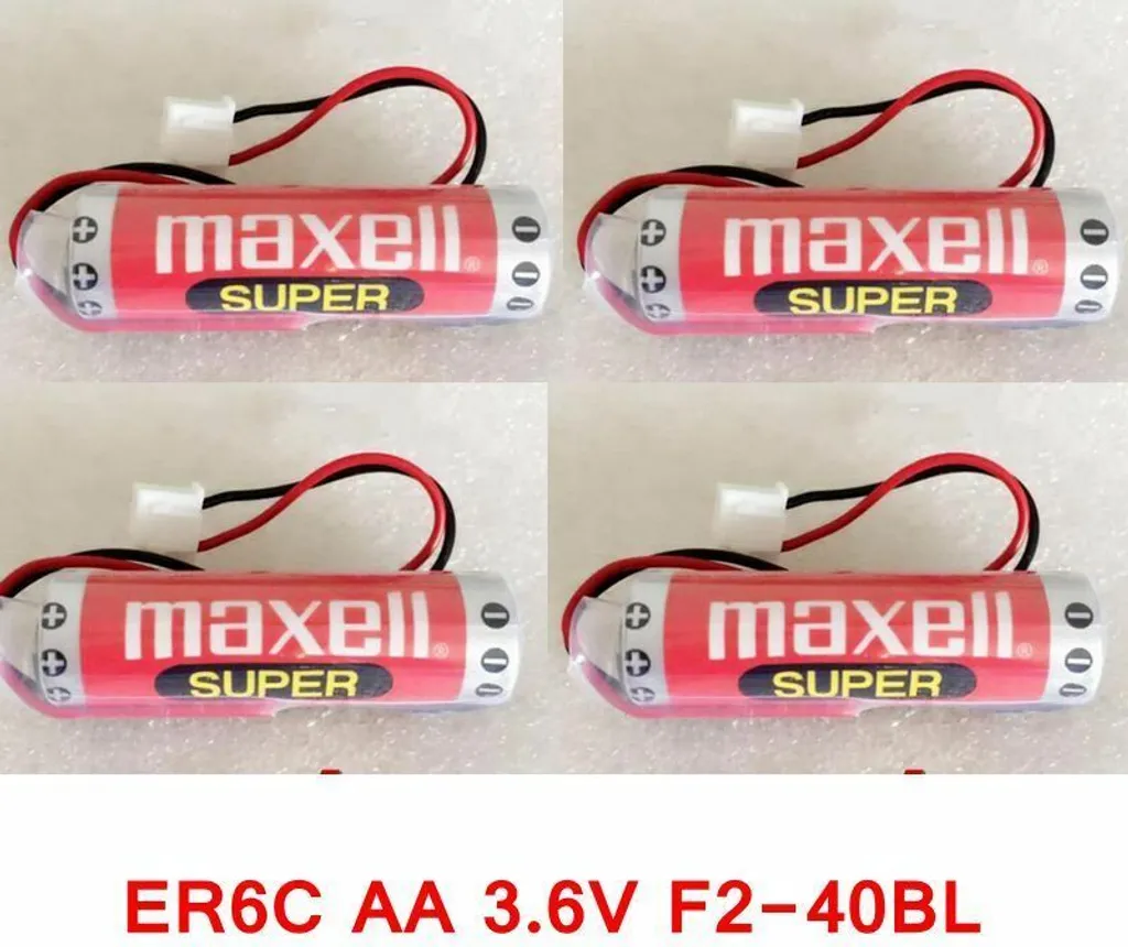 Batterie Maxell ER6C AA 3.6V 1800mAh F2-40BL pour PLC Mitsubishi - 4 Pack