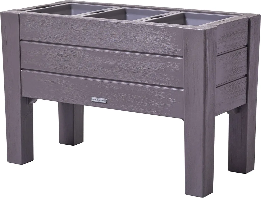 Step2 Lakewood Carré Potager sur Pied en Plastique Rotomoulé 99cm Cèdre