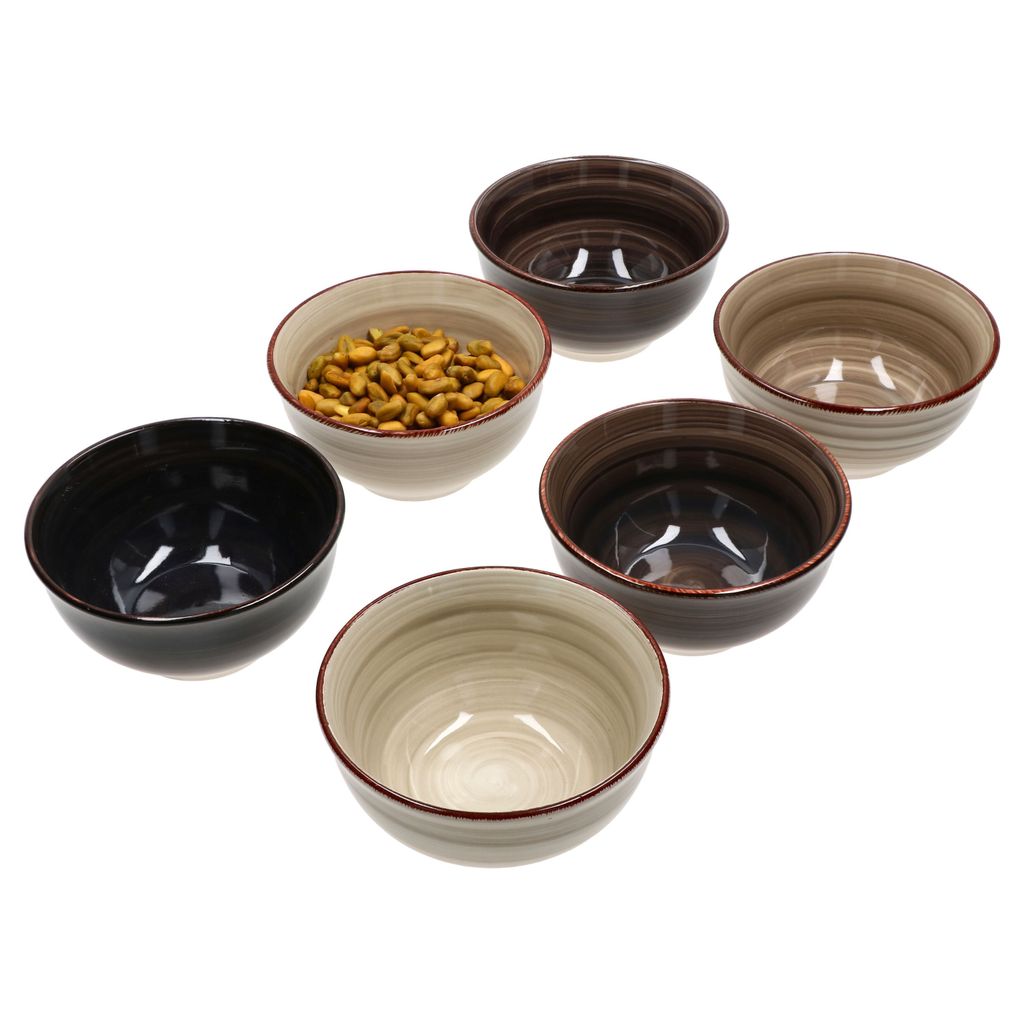 Grey 6er Set Snack- & Dip-Schälchen Ø12cm 200ml graue Produktbild 