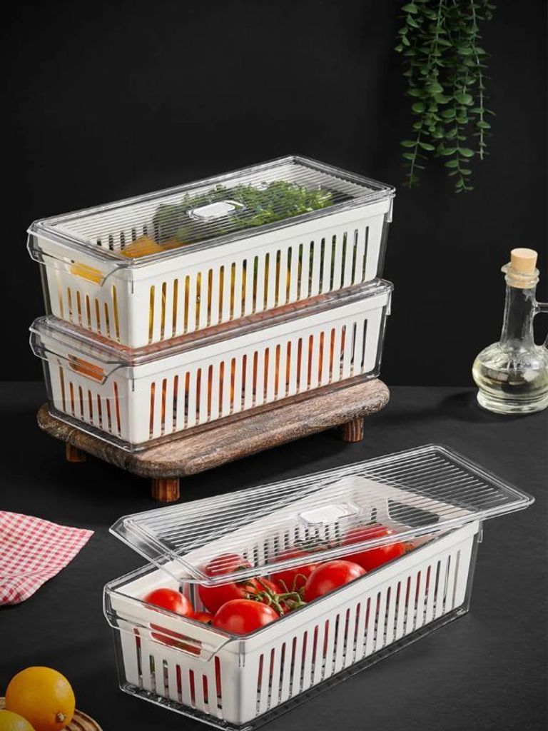Hermia Concept, PZR-016, Aufbewahrungsbox-Set (3-teilig), Weiß, 100 % KUNSTSTOFF, 37 x 16,4 x 10,3 cm