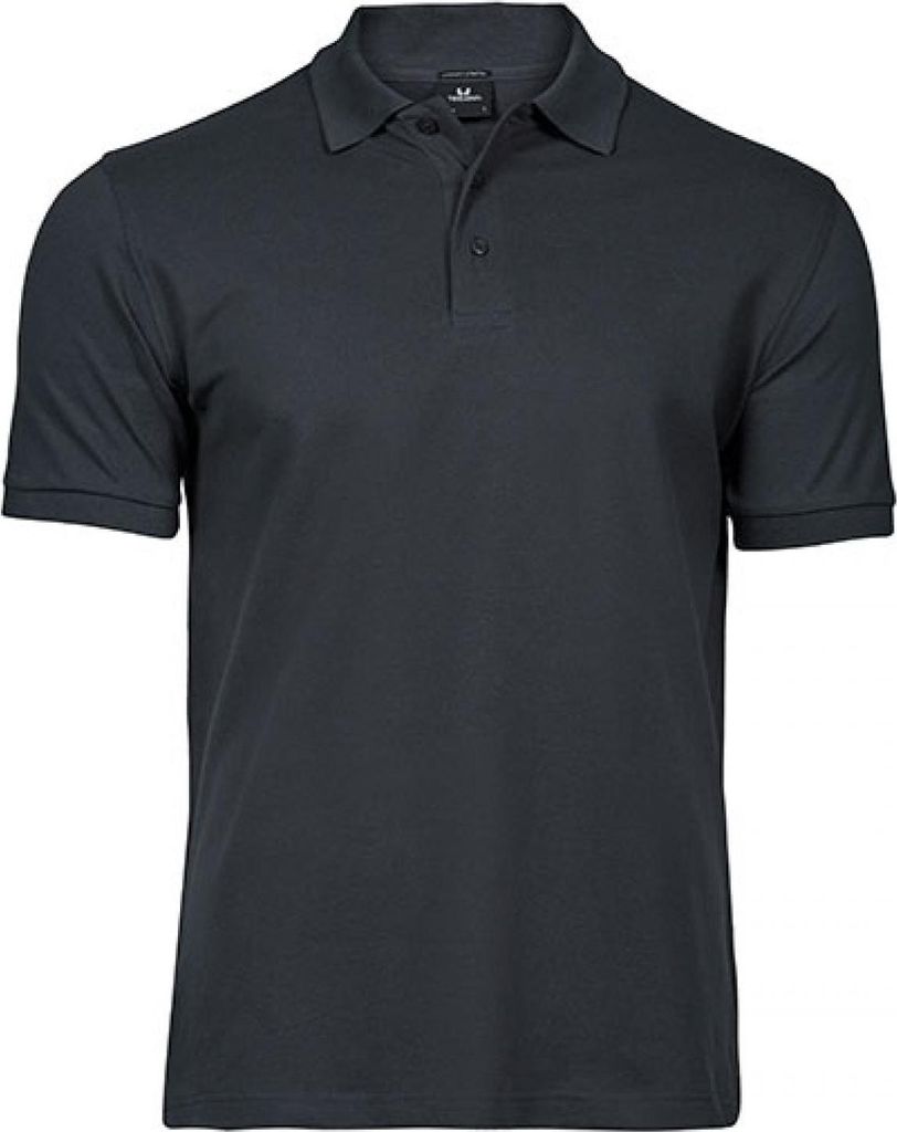 Tee Jays 1405 | Mens Luxury Stretch Poloshirt Herren - Farbe: Dark Grey (Solid) - Größe: XXL