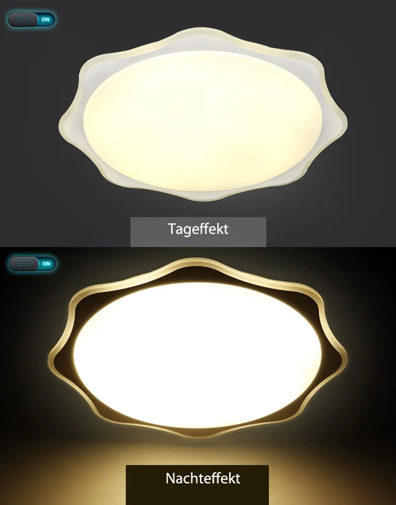 Plafonnier LED 36W à intensité variable - Design plat Ø 55 cm classe A+ - 7