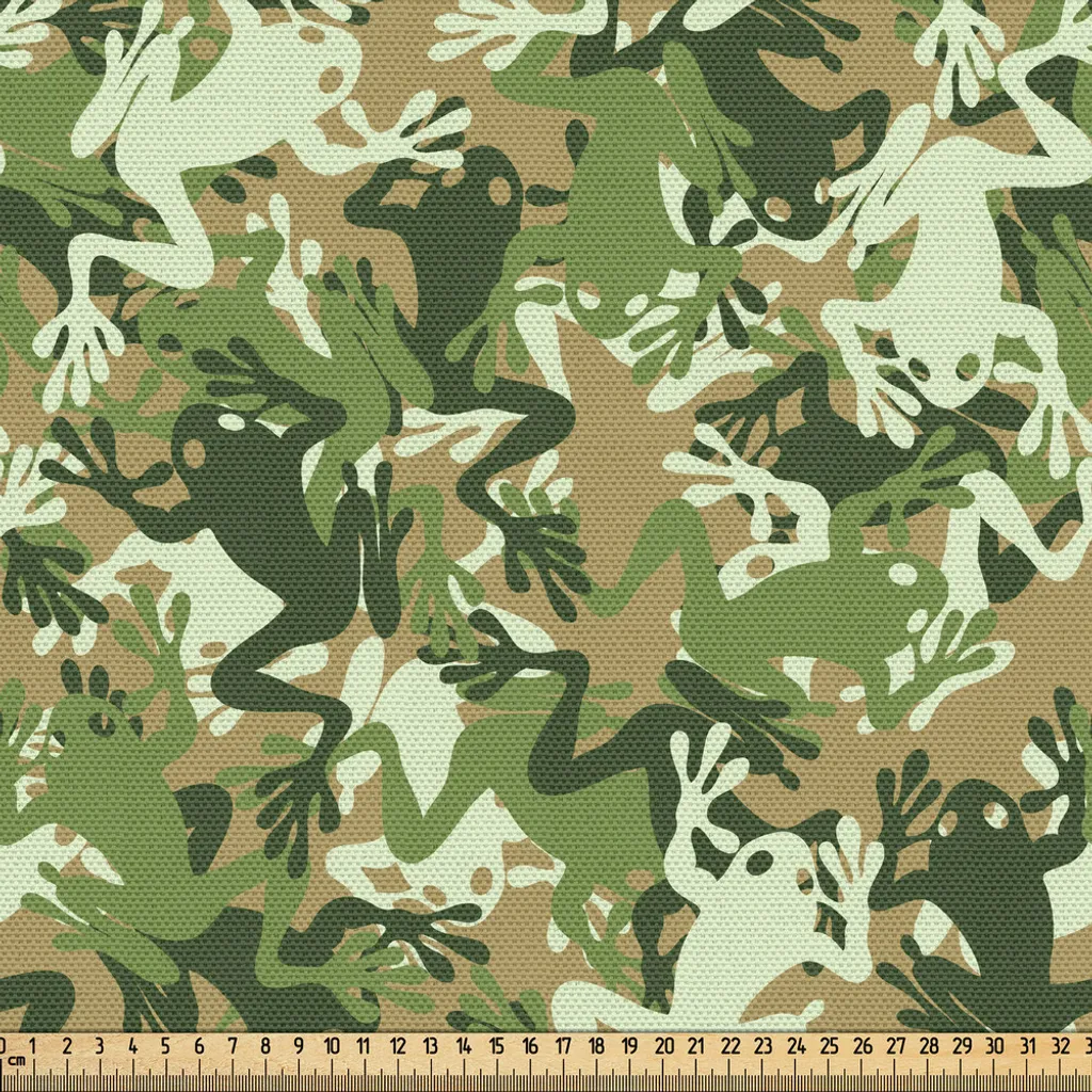 Grand Coupon de Tissu Camouflage 5m pour Rénovation Meubles et Déco