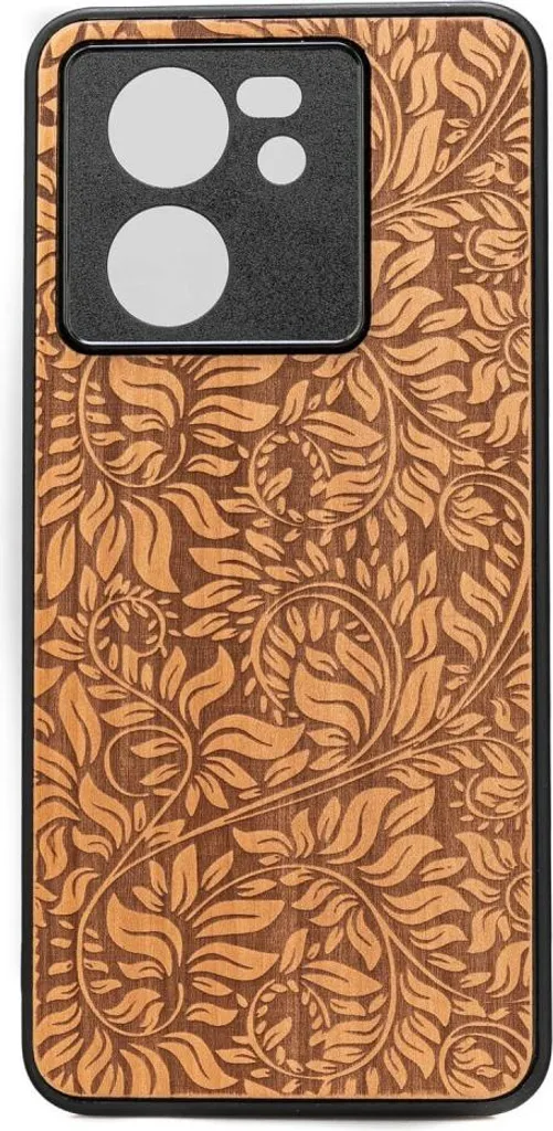 Custodia in Legno Bewood Xiaomi 13T / 13T Pro APFELBLÄTTER - Fatto a Mano
