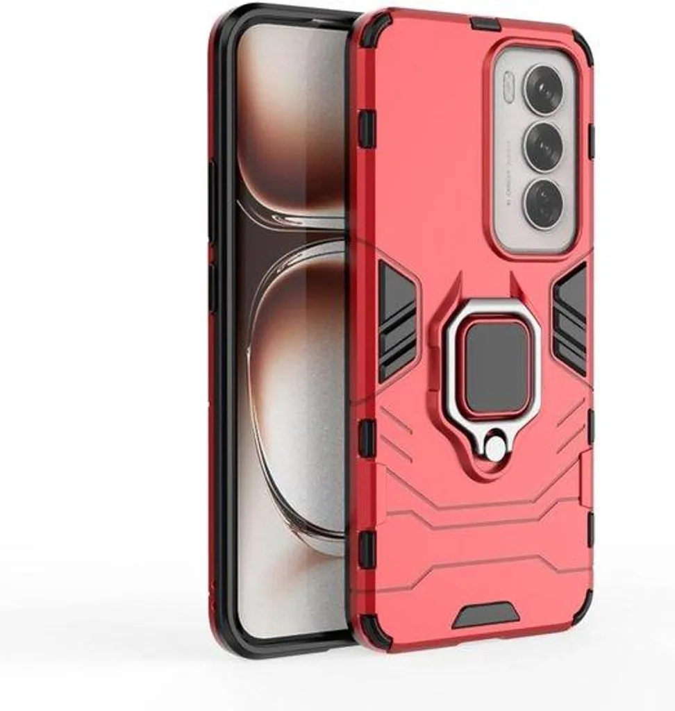 Evitez les Chutes avec cette Coque Oppo A80 5G Antichoc et Anneau Rotatif