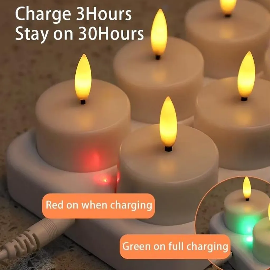 Bougies LED rechargeables INF : fini les piles et les risques de feu
