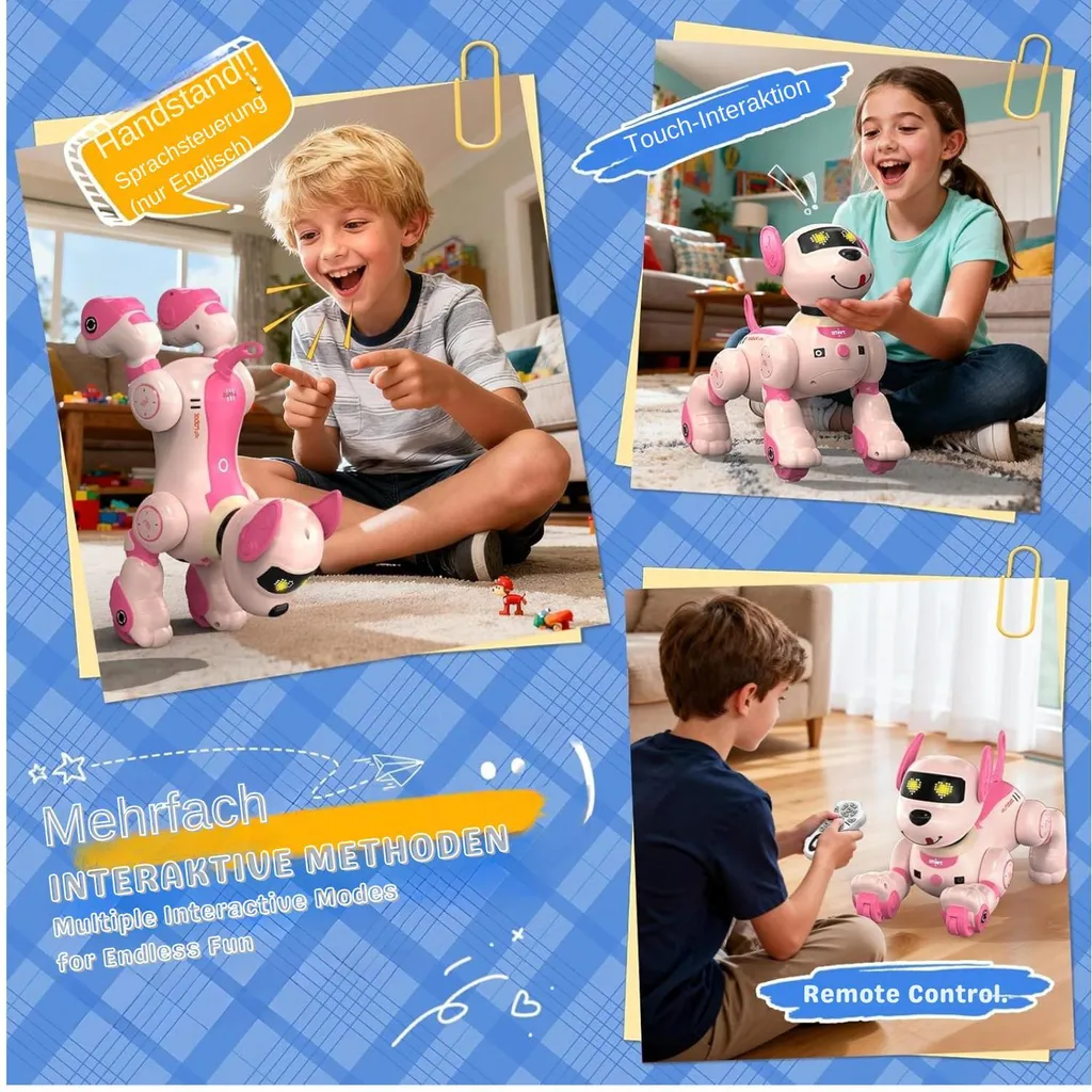 Jouet Robot Chien Intelligent Programmable et Interactif pour Enfant