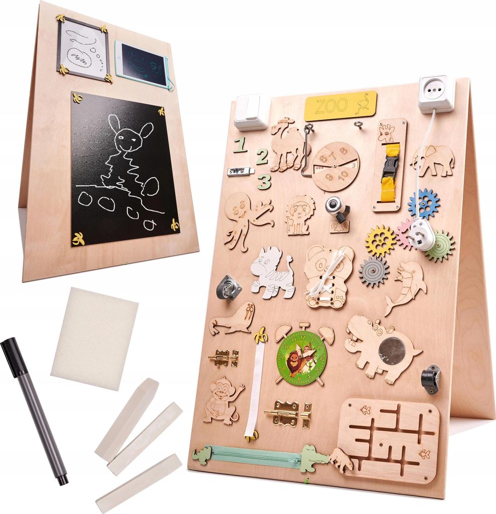 Ausklappbares Spielbrett für den Zoo