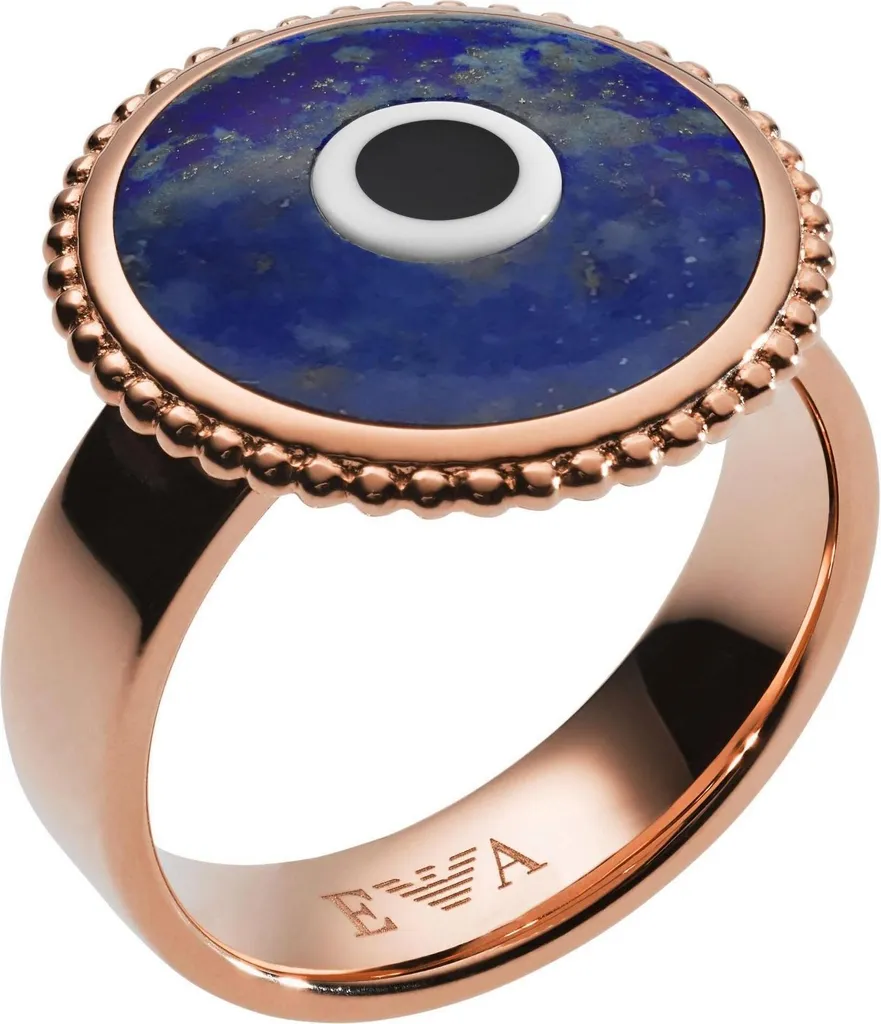 Regalo Donna Ideale: Anello Emporio Armani Heritage Rosa Misura 51