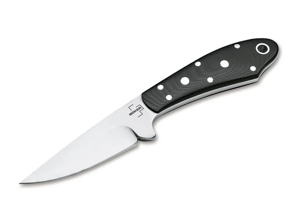 Couteau de cou Böker Plus Backdrop à lame D2 satinée et étui rigide