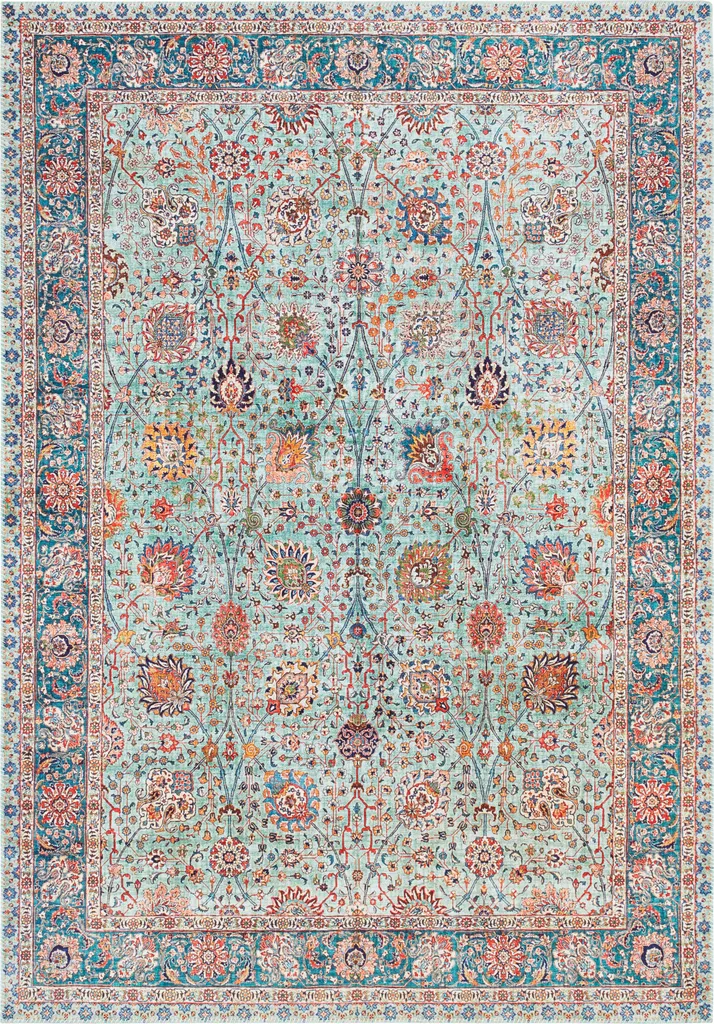 Aménager son Salon avec le Tapis Elle Decoration Mahal Jade Chic