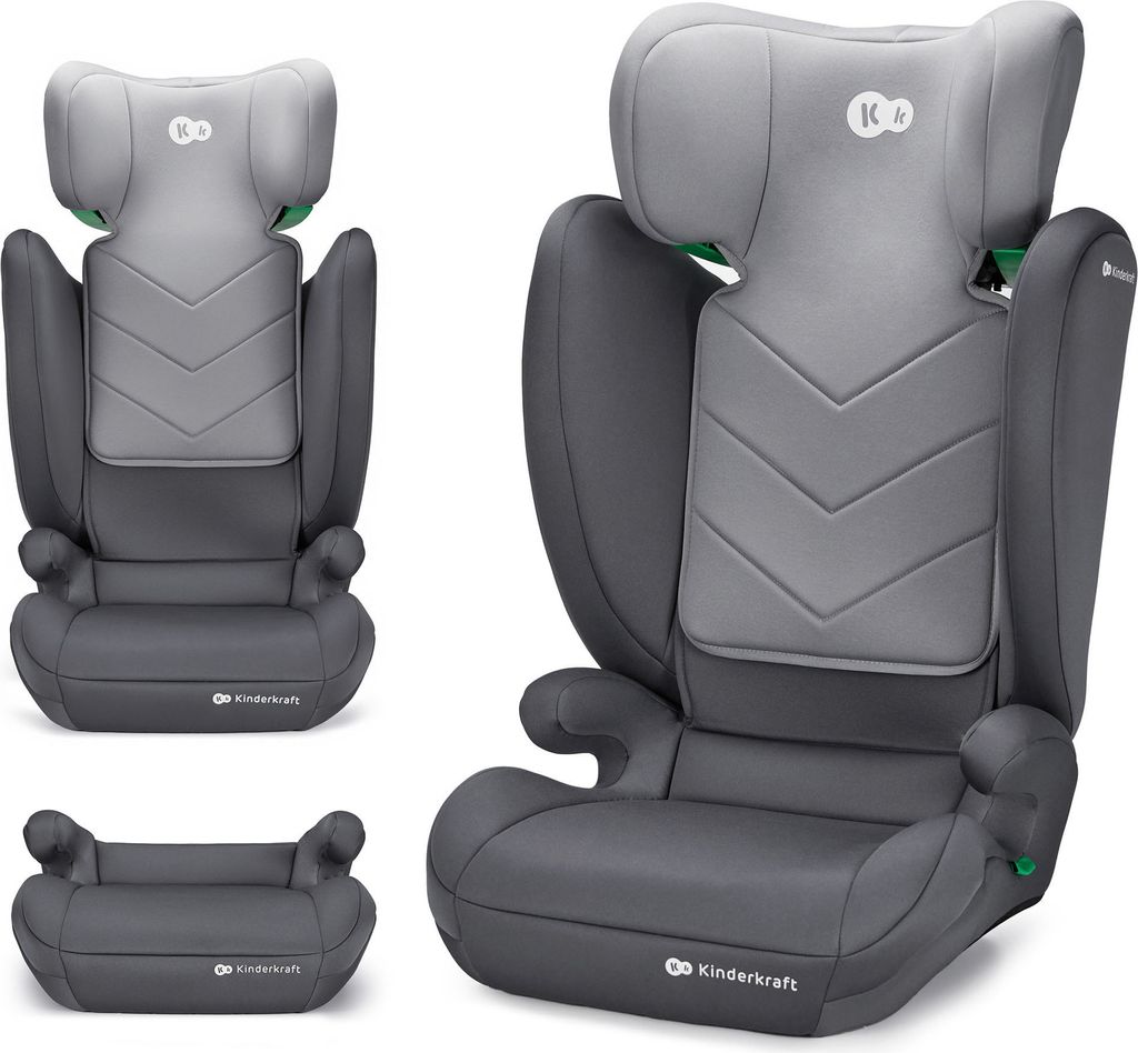 A product image showing a car seat and a booster seat.