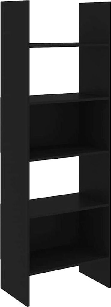 vidaXL Bücherregal Schwarz 60x35x180 cm Holzwerkstoff