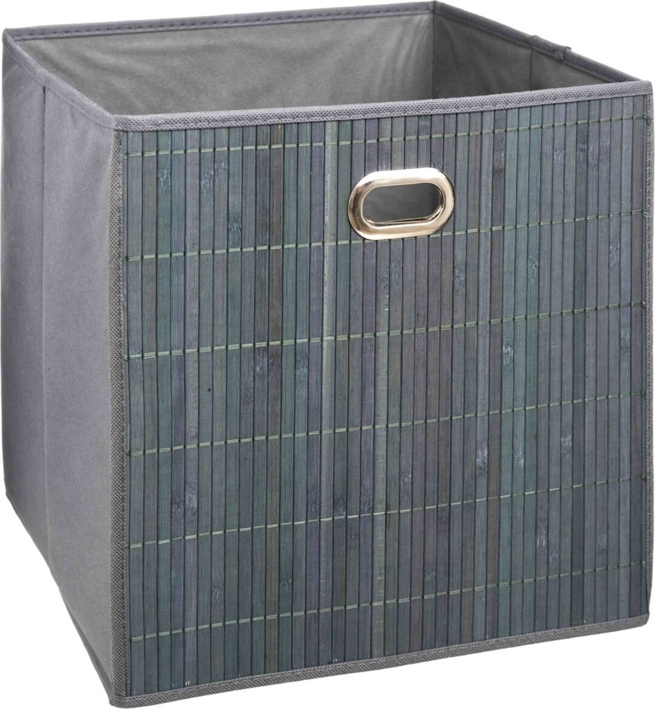 Korblatte bambus 31x31cm "mix n modul" grau - 5 five simply smart