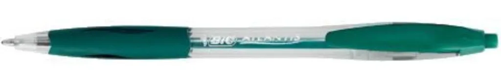 Stylo bille rétractable BIC ATLANTIS Classic Vert écriture douce - 2