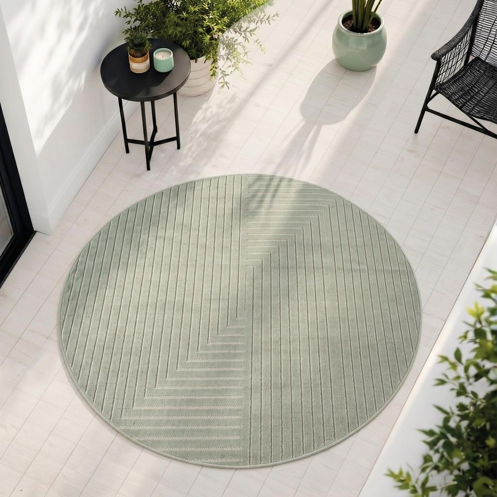 Carpetsale24 Outdoor Teppich, Modern Boho Design, 3D Produktbild 