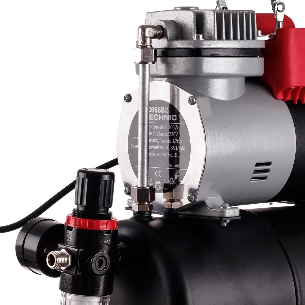 Compresseur aérographe TC Technic 666B2 avec réservoir 3L Efficient - 8