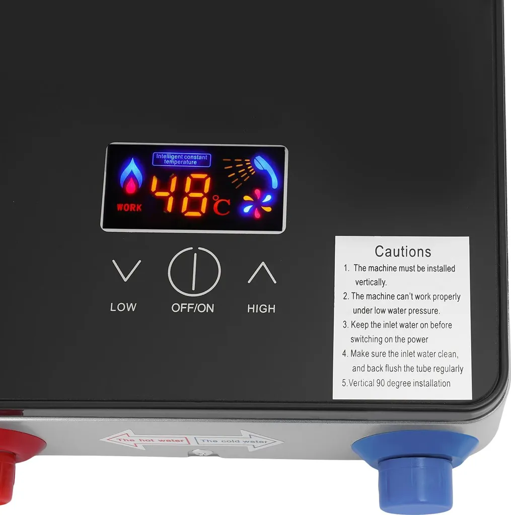 Chauffe-eau électrique 30-55°C réglable 6500W avec protection surchauffe - 4
