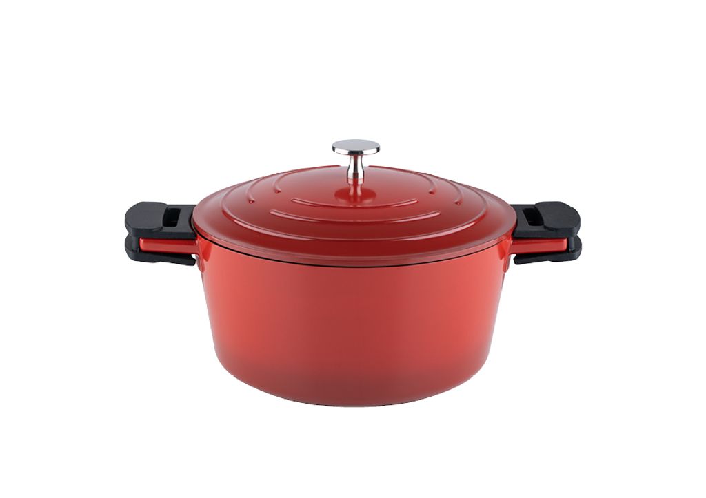 Kelomat Schmortopf Keramika Red mit Deckel Ø28 cm 6,8 Liter Induktion