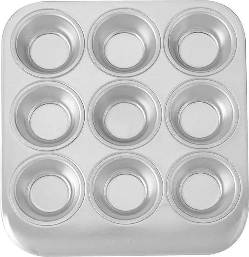 MasterClass Muffinform mit 9 Mulden aus recyceltem Aluminium - 24 x 22 cm