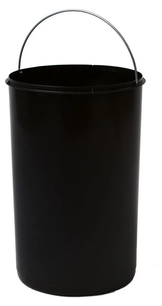 Seau intérieur Hailo 1225049 noir 20L - Pour poubelles 418x271mm rond