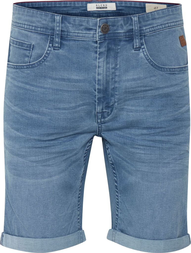 BLEND BHBendigo Herren Jeans Shorts Kurze Denim Hose elastisches Material aus High-Stretch-Denim 5-Pocket-Form Baumwollmischung Slim fit
