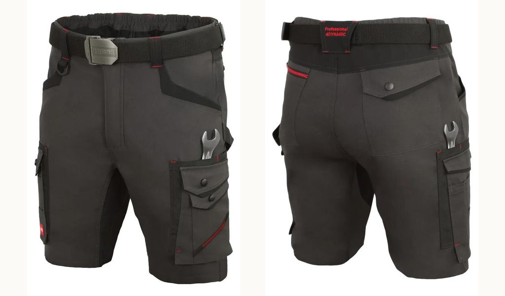 Art.Mas Kurze Arbeitshose Professional Dunkelgrau Bundhose Produktbild 