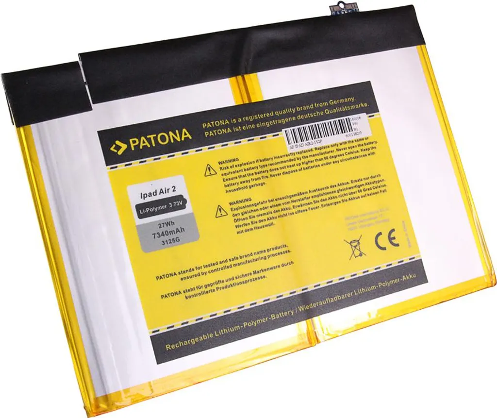 Batterie iPad Air 2 Compatible Apple - 128 Go Wi-Fi PATONA Haute Qualité