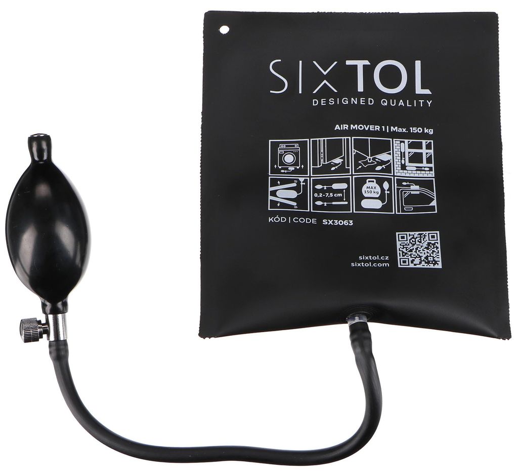 SIXTOL AIR MOVER 1 Aufblasbarer Positionierkeil | Tragkraft bis 135 kg | Luftkeil für Auto, Möbel, Fensterinstallation | Einfaches Heben und Posi...
