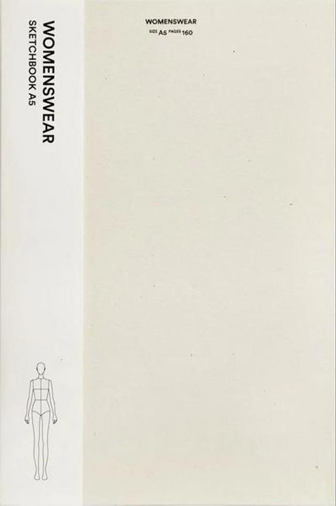 Fashionary Womenswear Skizzenbuch A5 Produktbild 