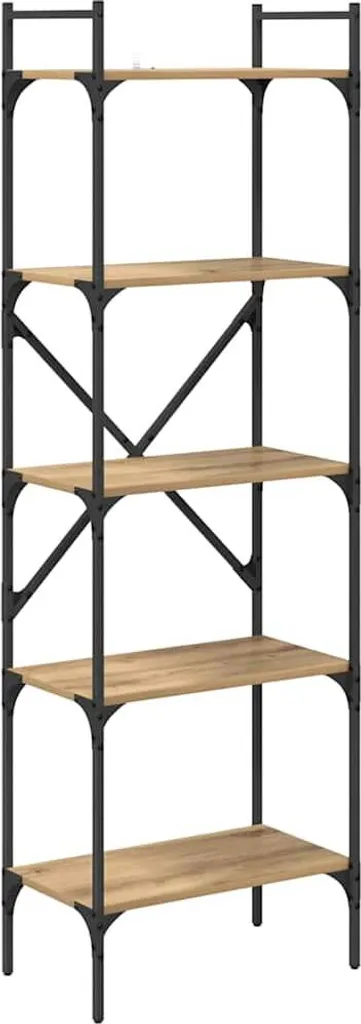 SYFAX™ Libreria Rovere per Famiglia - Robusta 174cm Multistrato