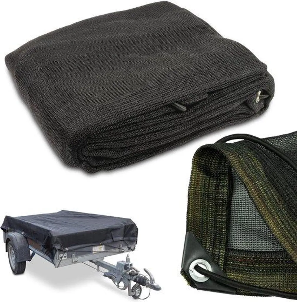 Filet mailles fines 1,5x2,5 m noir haute résistance avec tendeur inclus