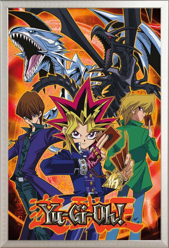 Poster Yu-Gi-Oh 61x91,5 cm in Cornice Alluminio Silver Shinsuke