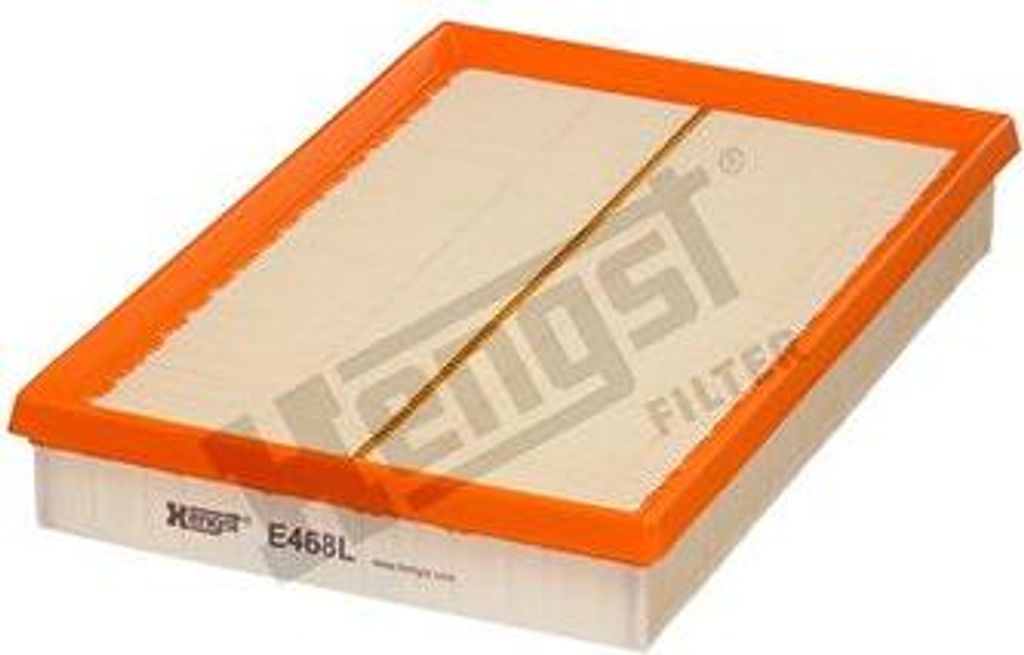 HENGST FILTER E468L Luftfilter OE 036129620D kompatibel mit Polo 9N, Golf IV, Golf V, Golf Plus, Caddy, Bora, Octavia, Fabia, Toledo, Leon, Ibiza, ...