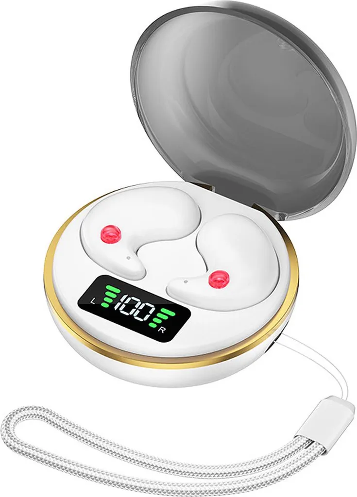 Bluetooth In-Ear Schlafkopfhörer, Ultraleicht für Seitenschläfer & Kleine Ohren, Geräuschunterdrückung, Bluetooth 5.3, Kompatibel mit iOS & Android