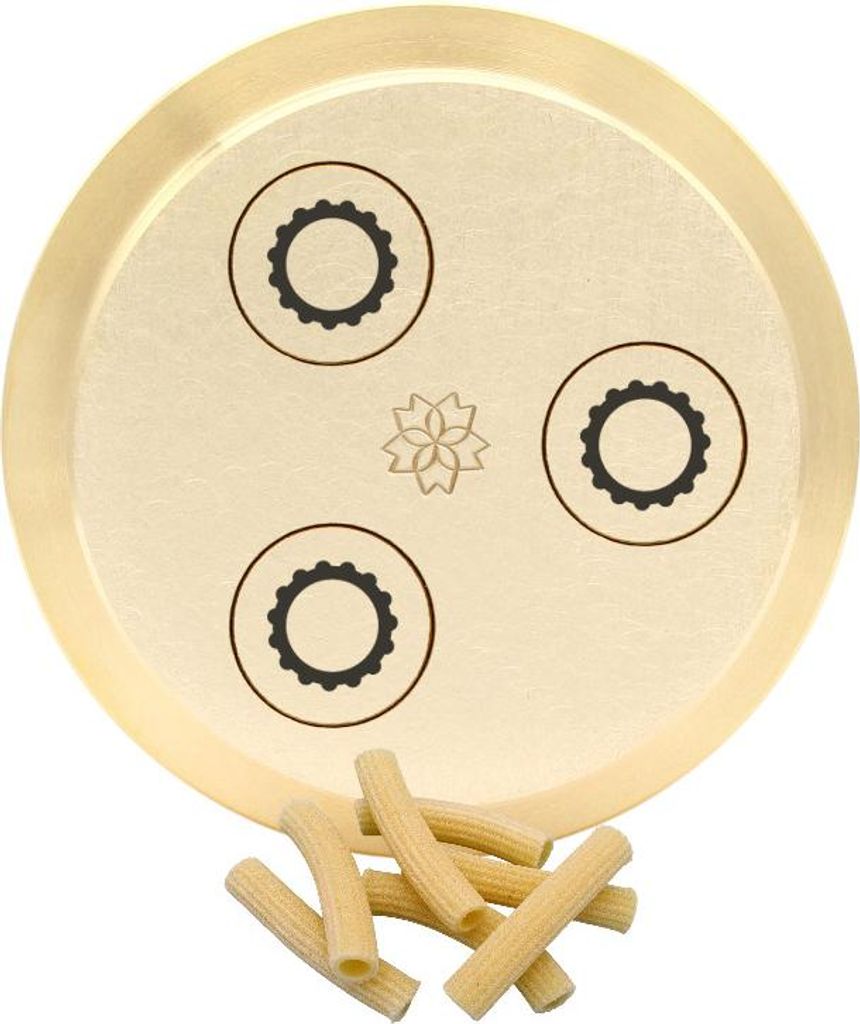 Matrize Messing - Maccheroni gestreift 8 mm für Häussler PN100, Emma, Lillodue