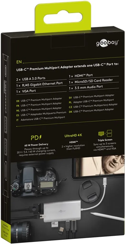 Adaptateur USB-C vers HDMI et USB Hub Multiport pour PC et MacBook - 16